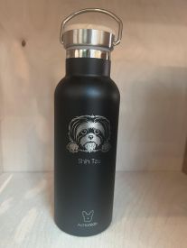 Bamboo Bottle Shi Tzu Black